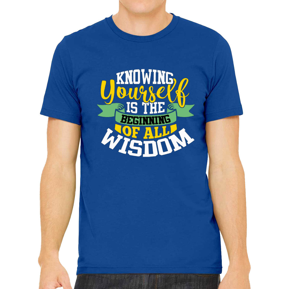 Knowing Yourself Is The Beginning Of All Wisdom Aristotle Men's T-shirt