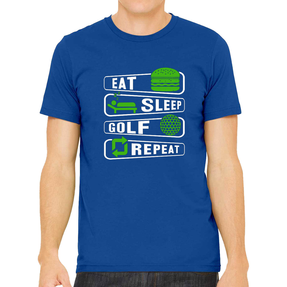 Eat Sleep Golf Repeat Men's T-shirt