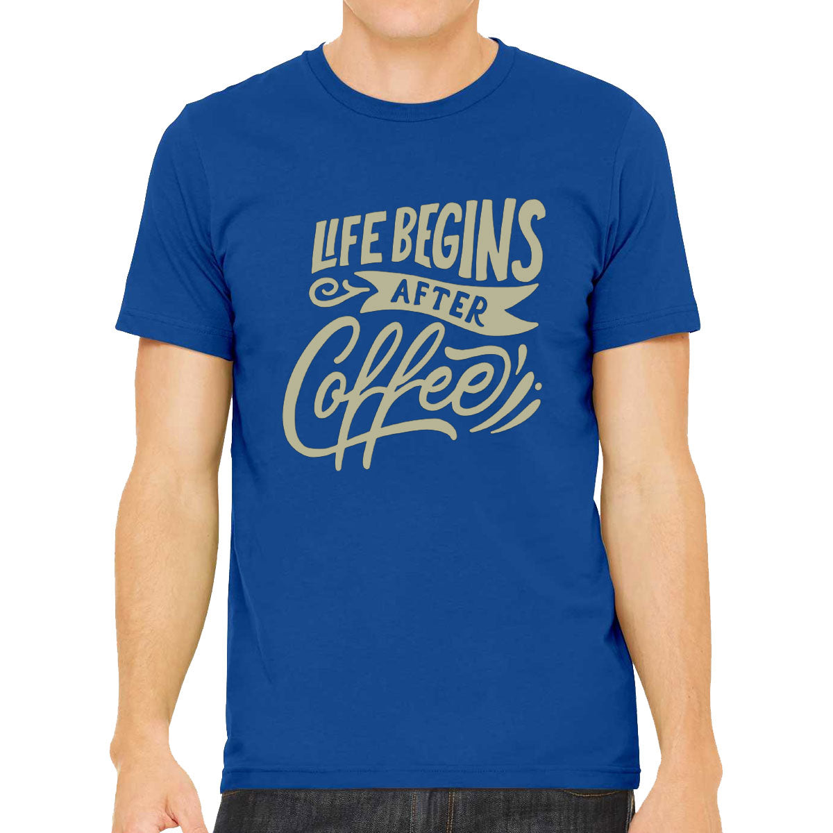 Life Begins After Coffee Men's T-shirt