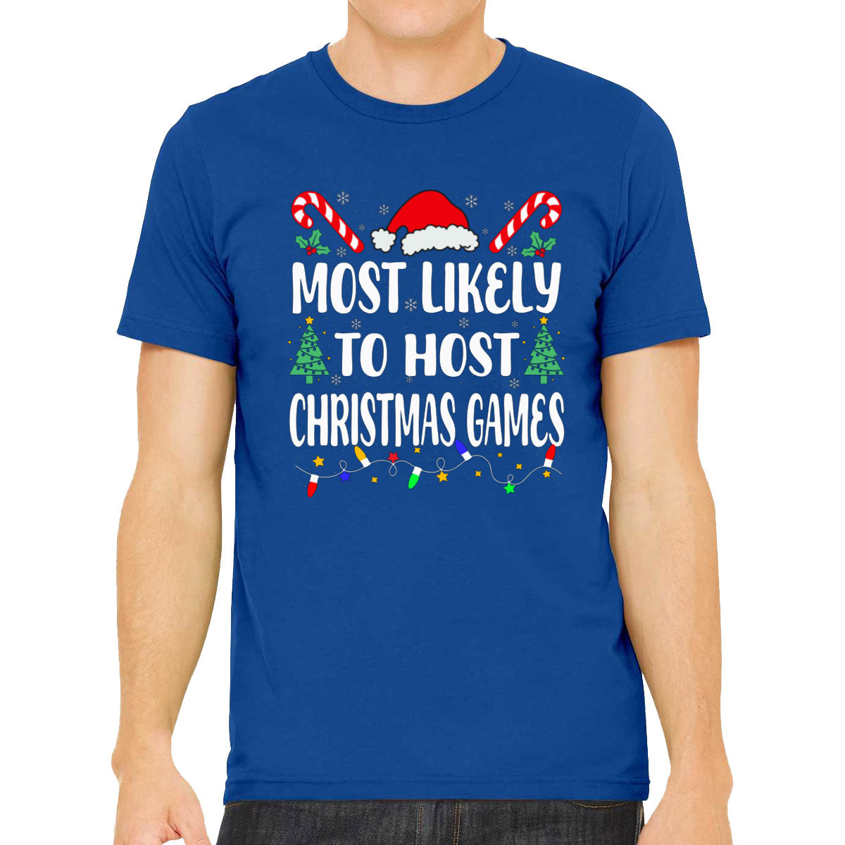 Most Likely To Host Christmas Games Men's T-shirt