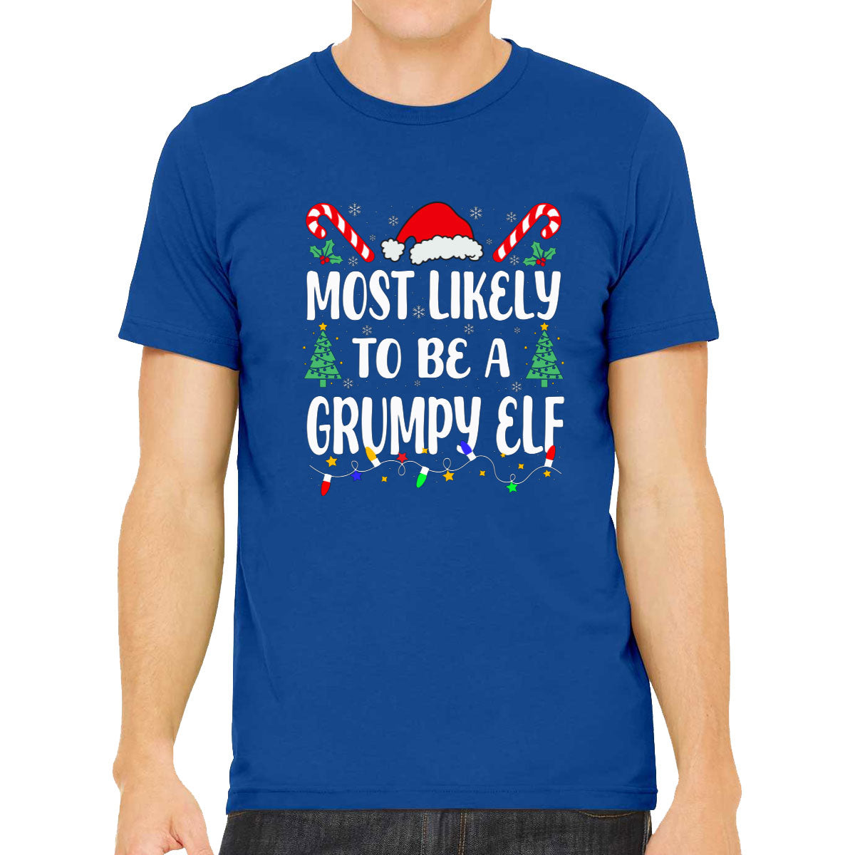 Most Likely To Be A Grumpy Elf Christmas Men's T-shirt