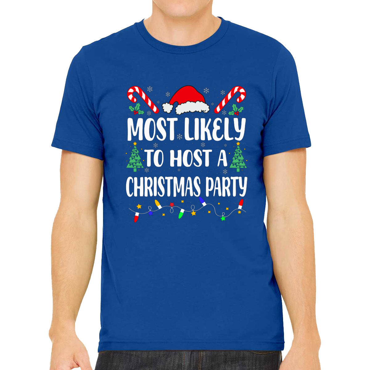 Most Likely To Host A Christmas Party Men's T-shirt