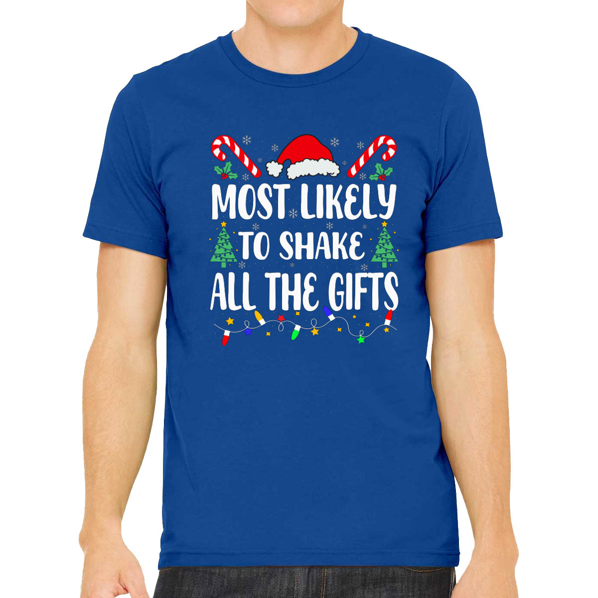 Most Likely To Shake All The Gifts Christmas Men's T-shirt