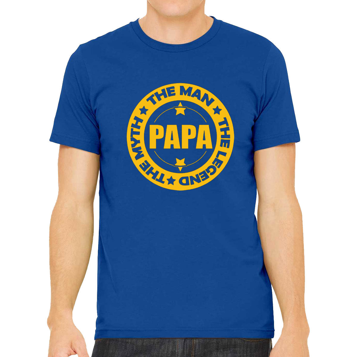 Papa The Myth The Man The Legend  Father's Day Men's T-shirt