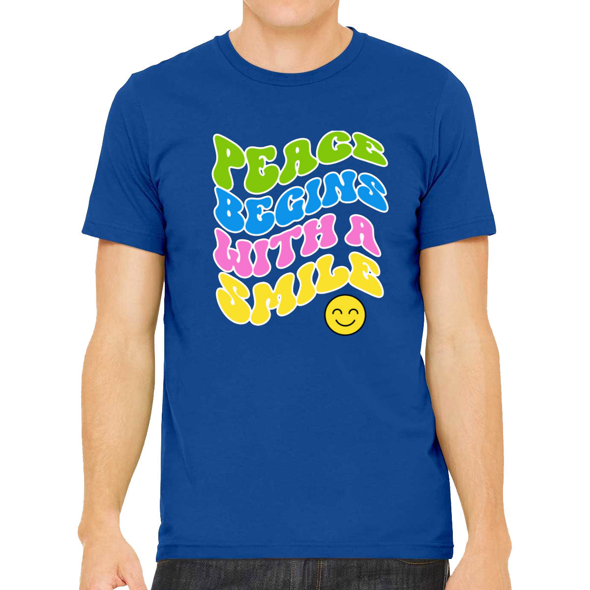 Peace Begins With A Smile Men's T-shirt