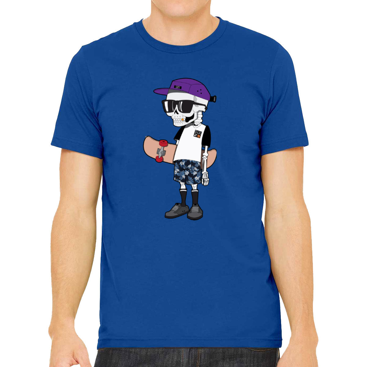 Skeleton Skateboard Men's T-shirt