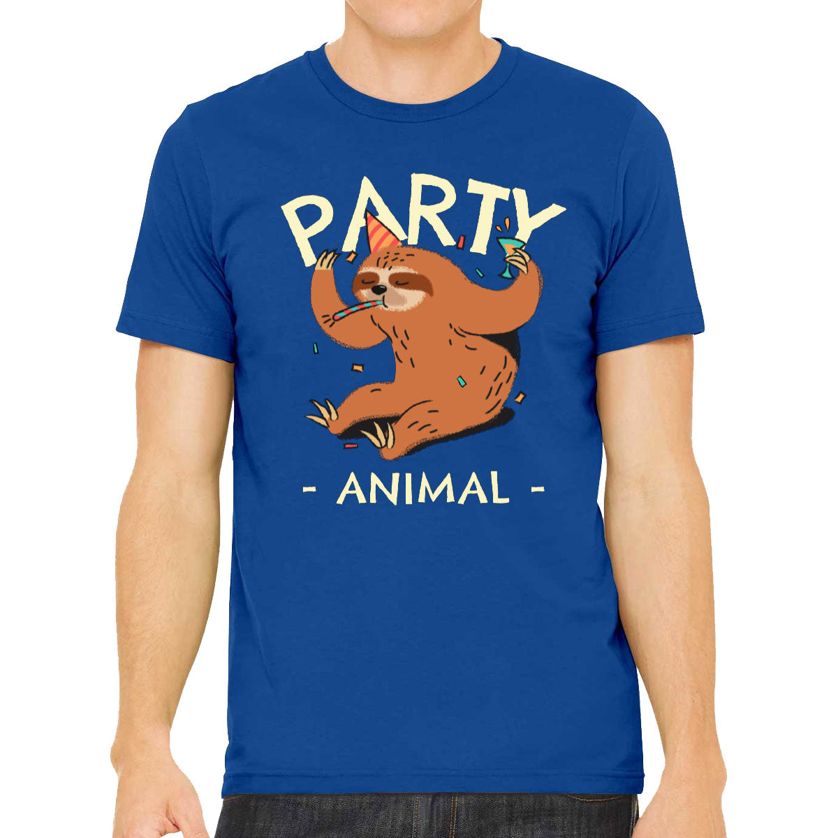 Party Animal Sloth Men's T-shirt