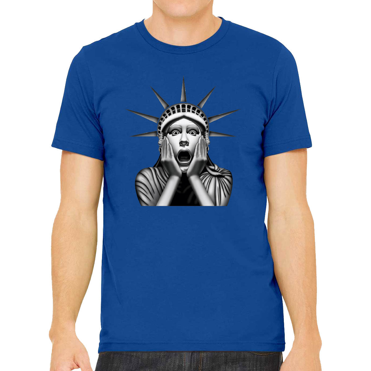 Surprised Statue of Liberty Men's T-shirt