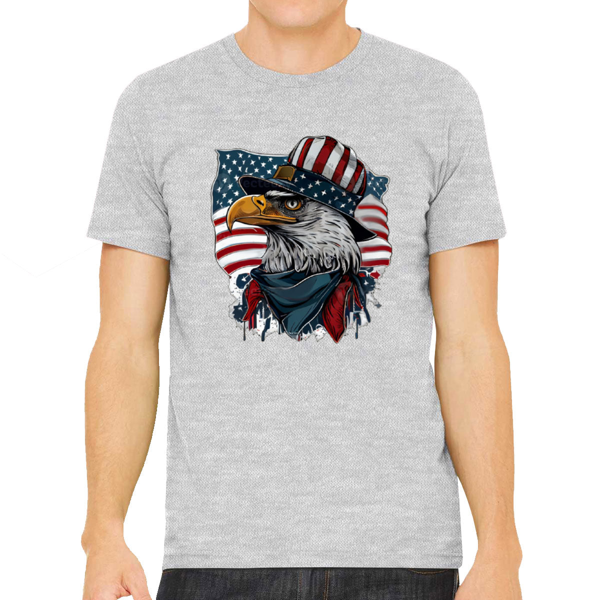 American Eagle Flag Patriotic Men's T-shirt