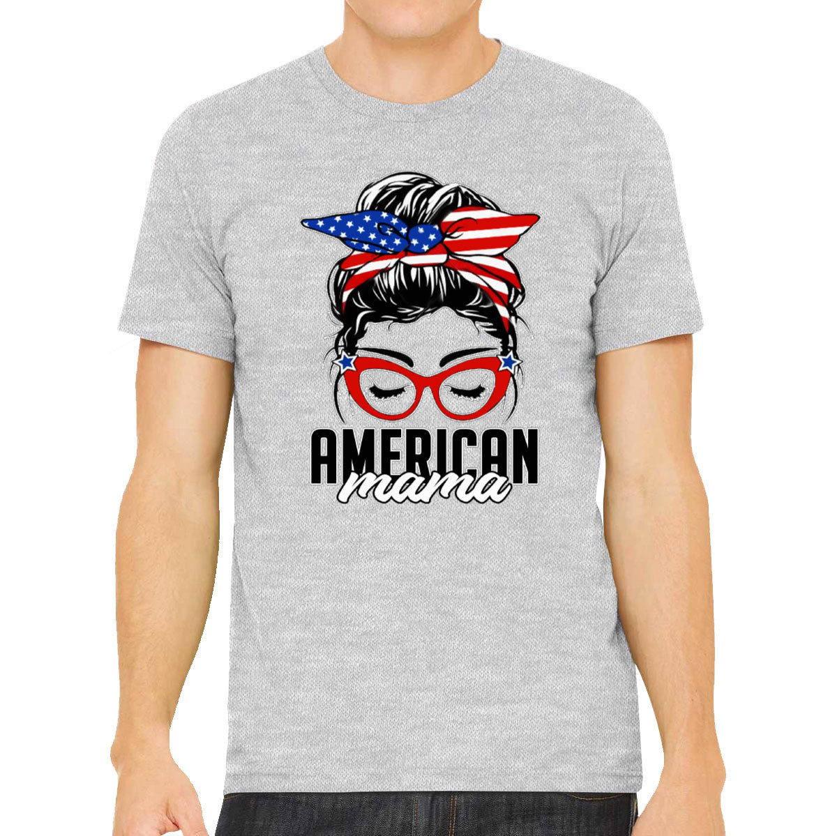 American Mama Patriotic Men's T-shirt