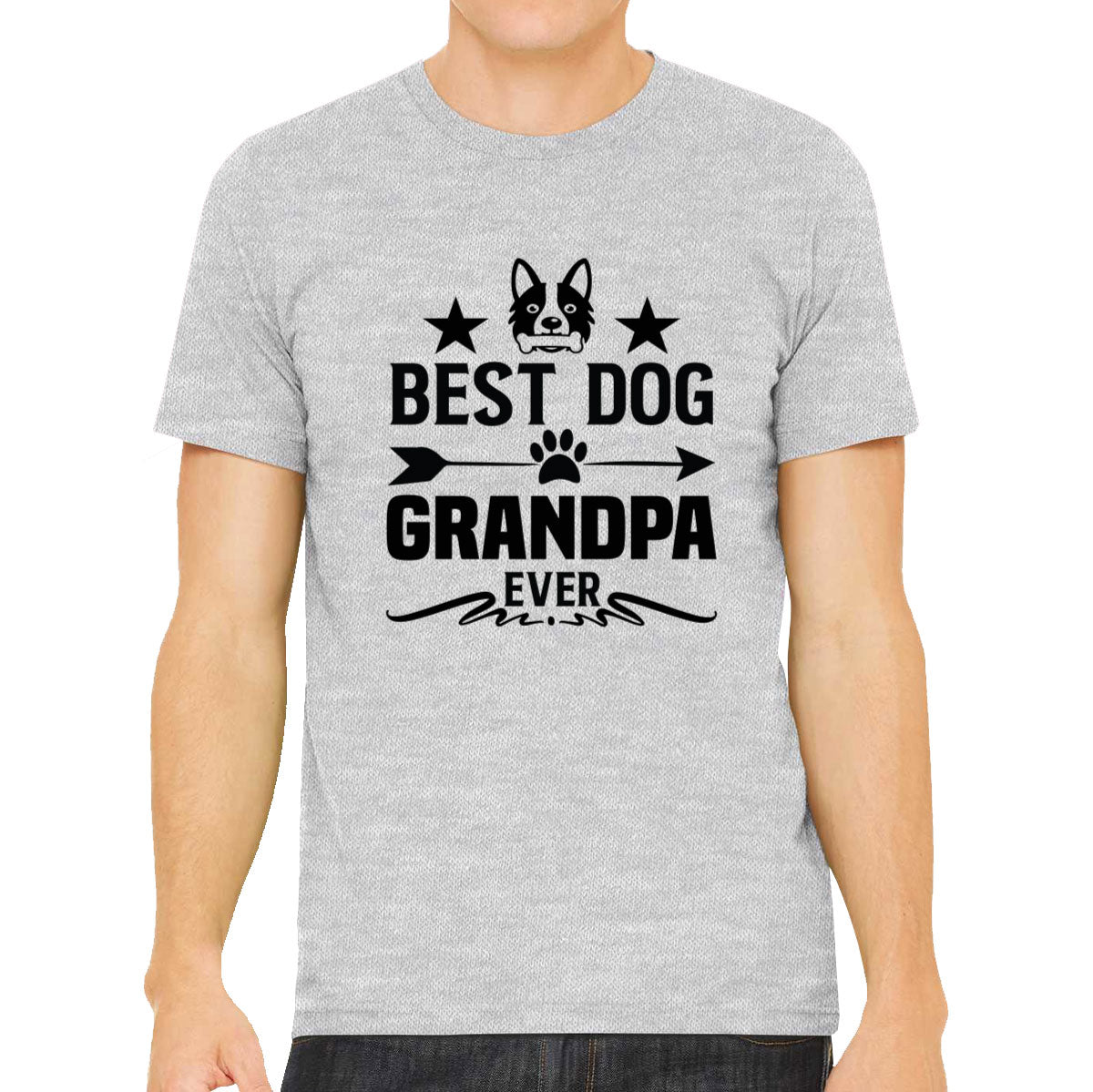 Best Dog Grandpa Ever Men's T-shirt