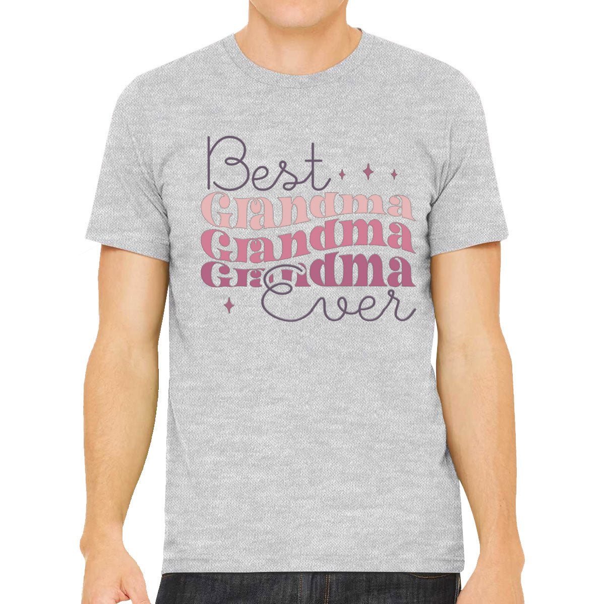 Best Grandma Ever Typography Mother's Day Men's T-shirt