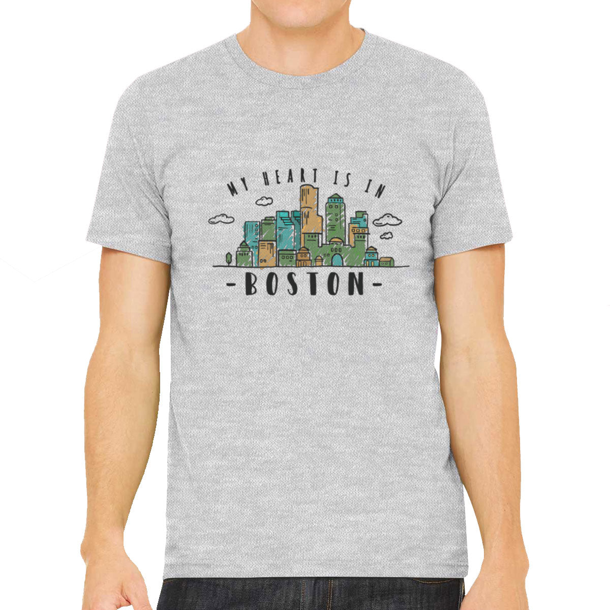 Boston Skyline Men's T-shirt