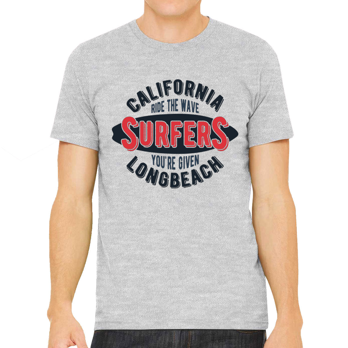 California Ride The Wave Surfers You're Given Long Beach Men's T-shirt