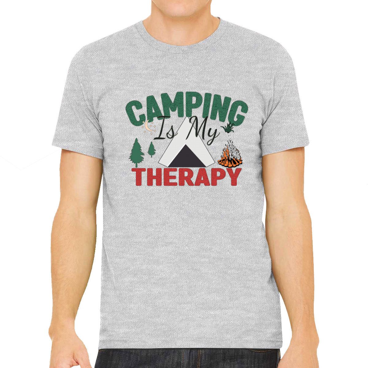 Camping Is My Therapy Men's T-shirt