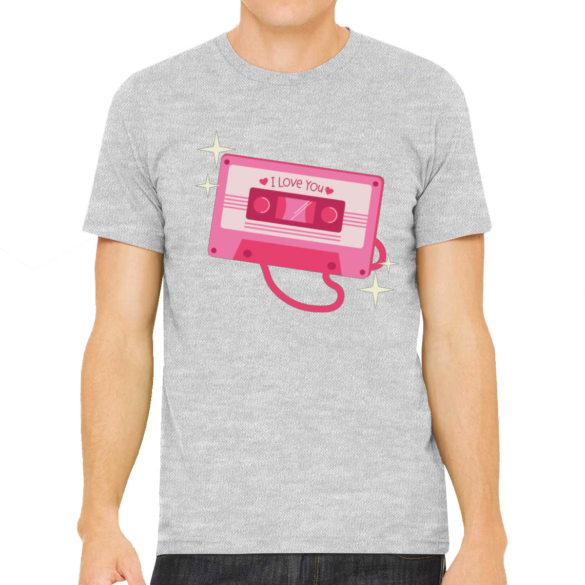 Casette Tape I Love You Valentine's Day Men's T-shirt