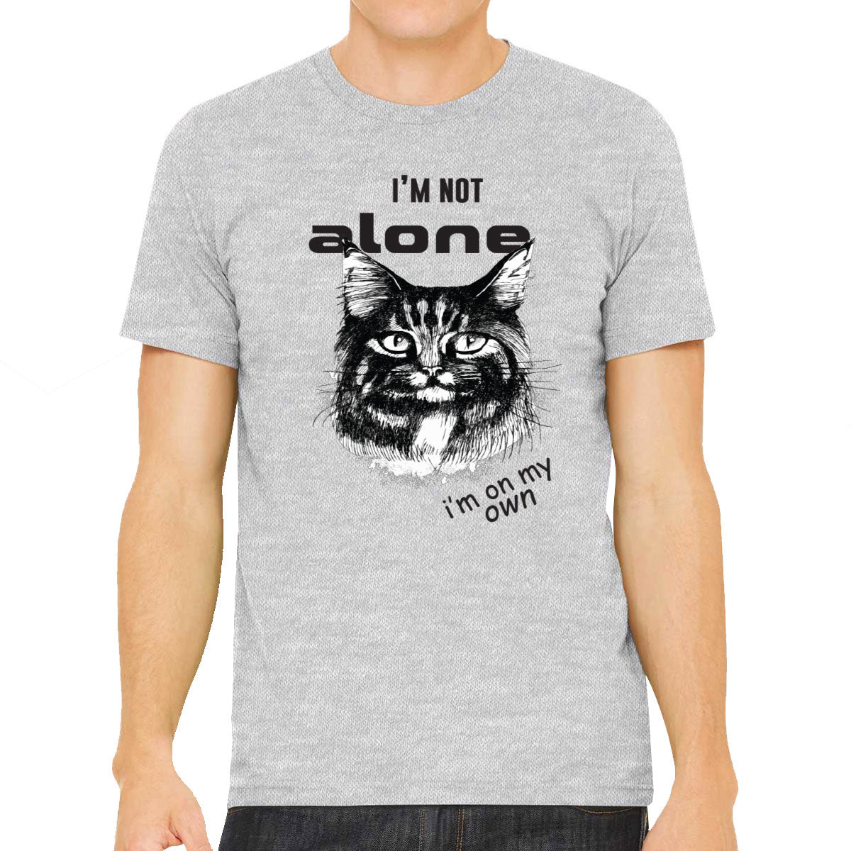 I'm Not Alone I'm On My Own Cat Men's T-shirt