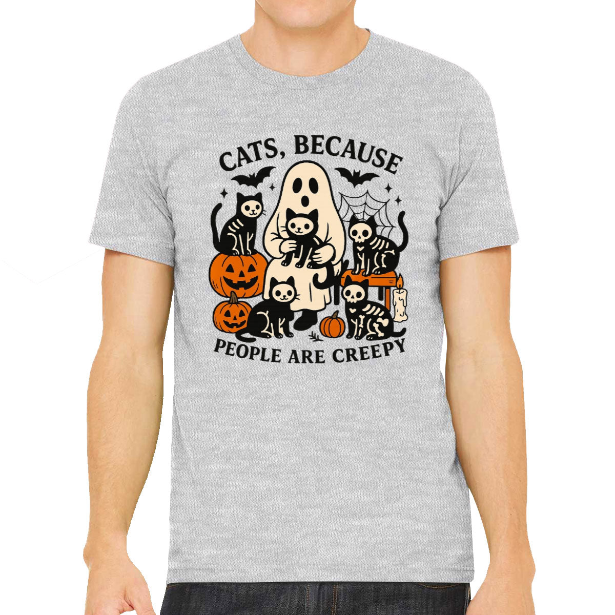 Cats, Because People Are Creepy Men's T-shirt