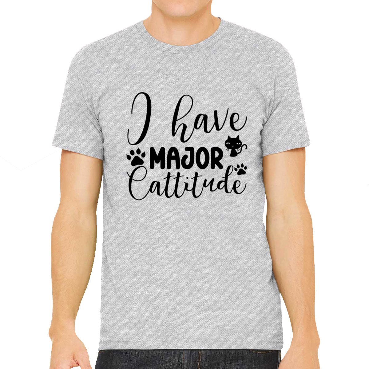 I Have Major Cattitude Cat Men's T-shirt