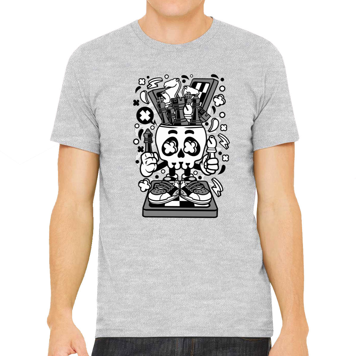 Chess Skull Head Men's T-shirt