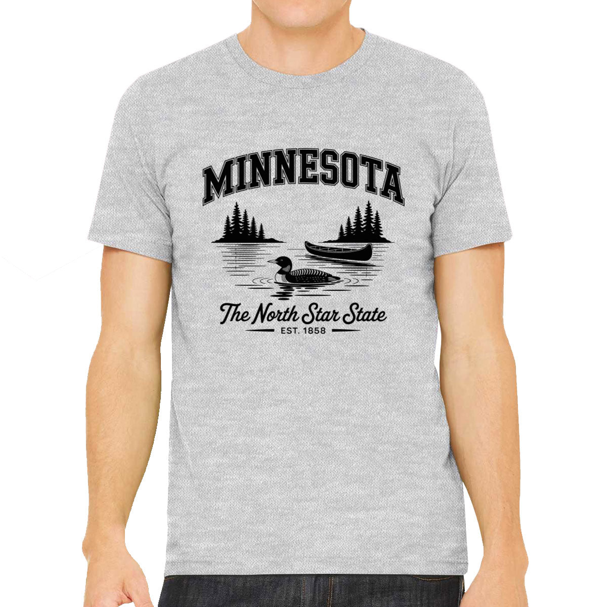 Minnesota Cityscape Illustration The North Star State Men's T-shirt
