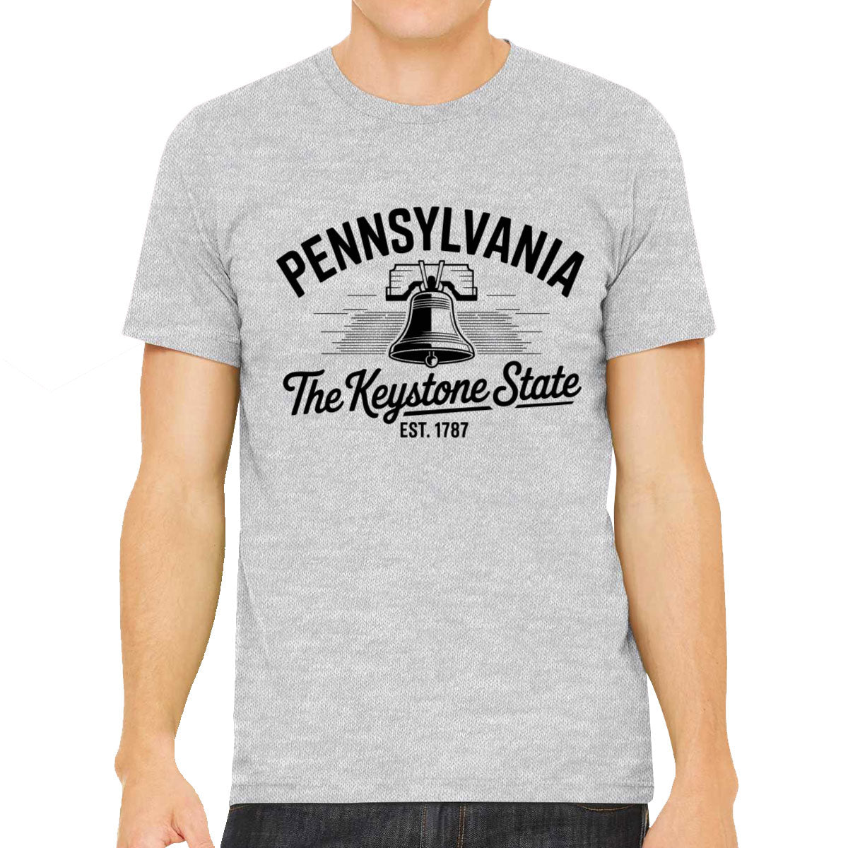Pennsylvania Cityscape Illustration The Keystone State Men's T-shirt