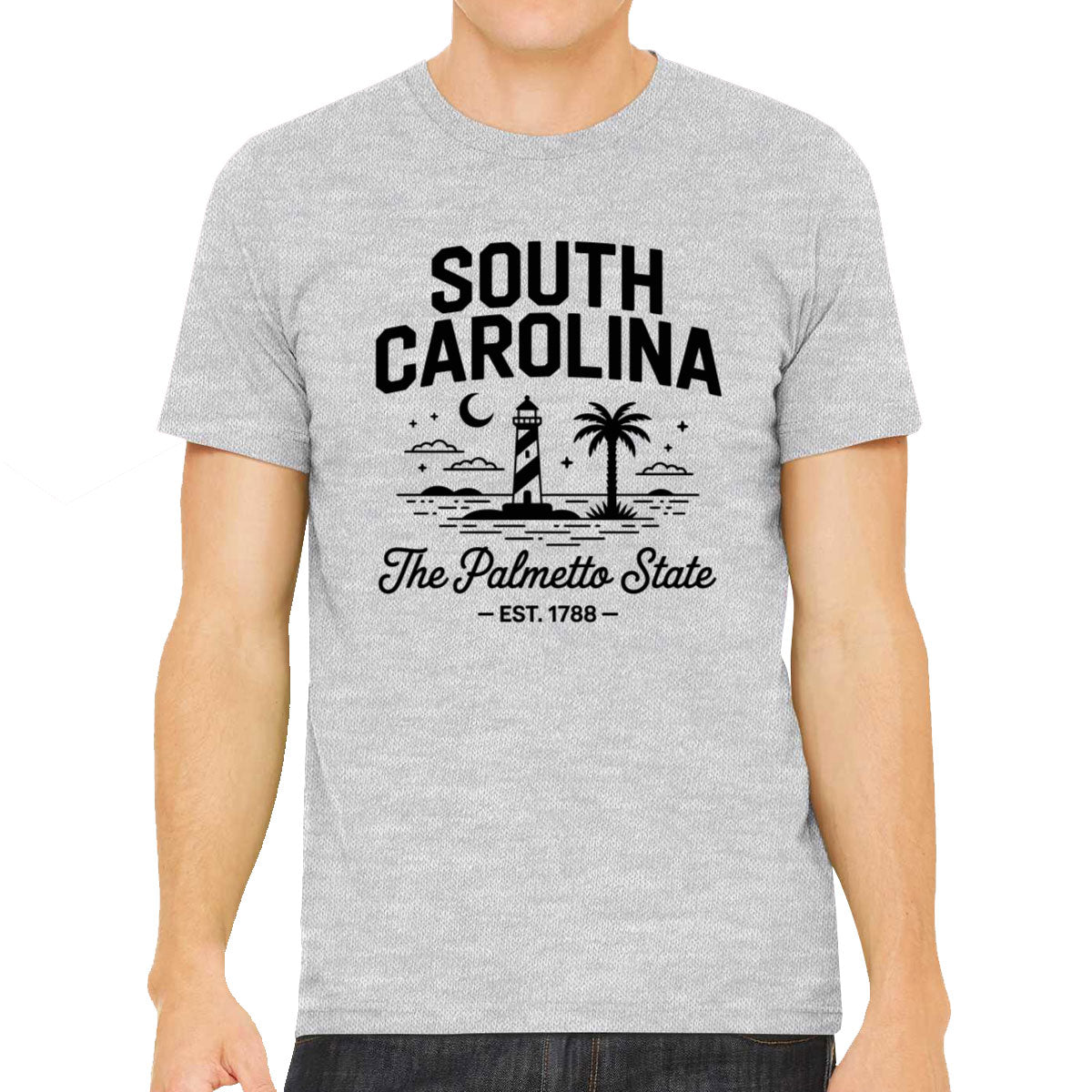 South Carolina Cityscape Illustration The Palmetto State Men's T-shirt