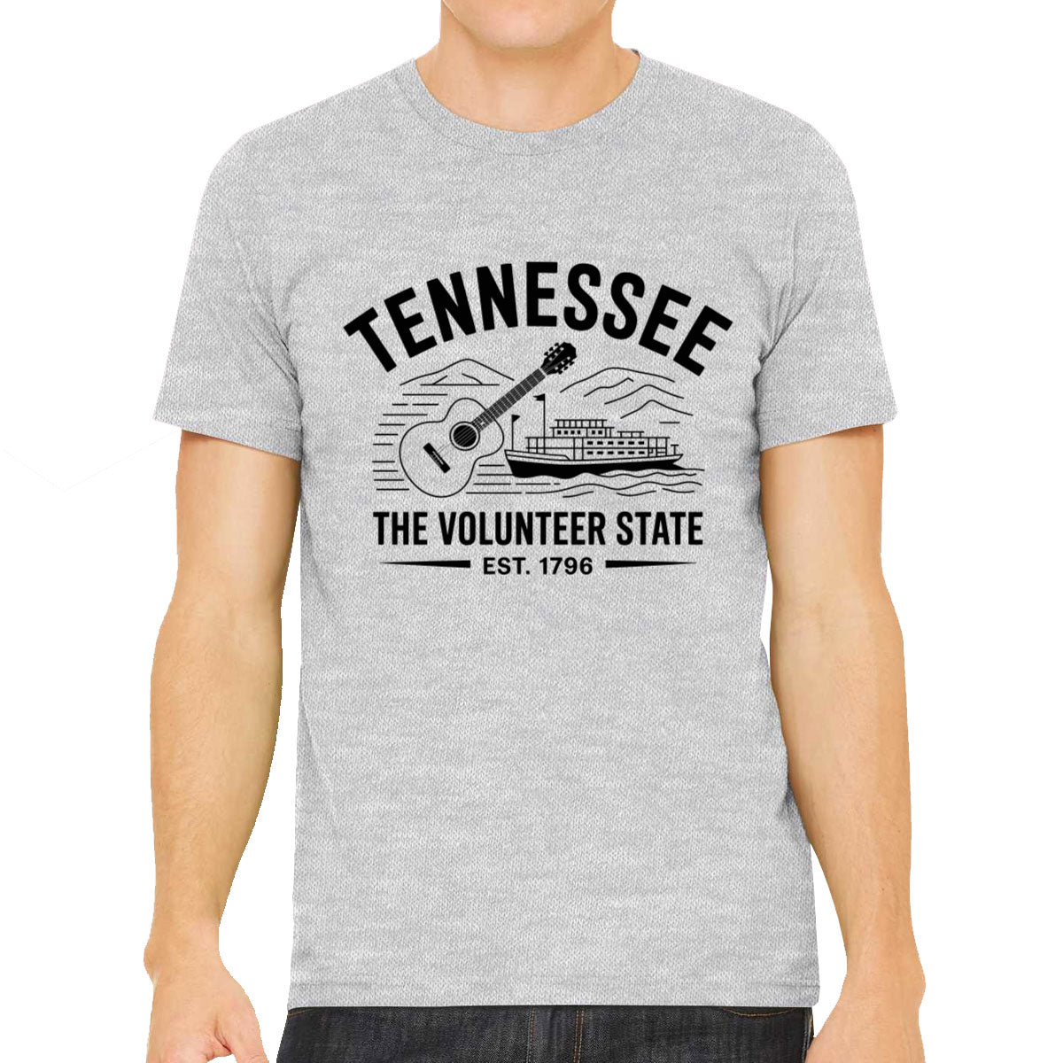 Tennessee Cityscape Illustration The Volunteer State Men's T-shirt
