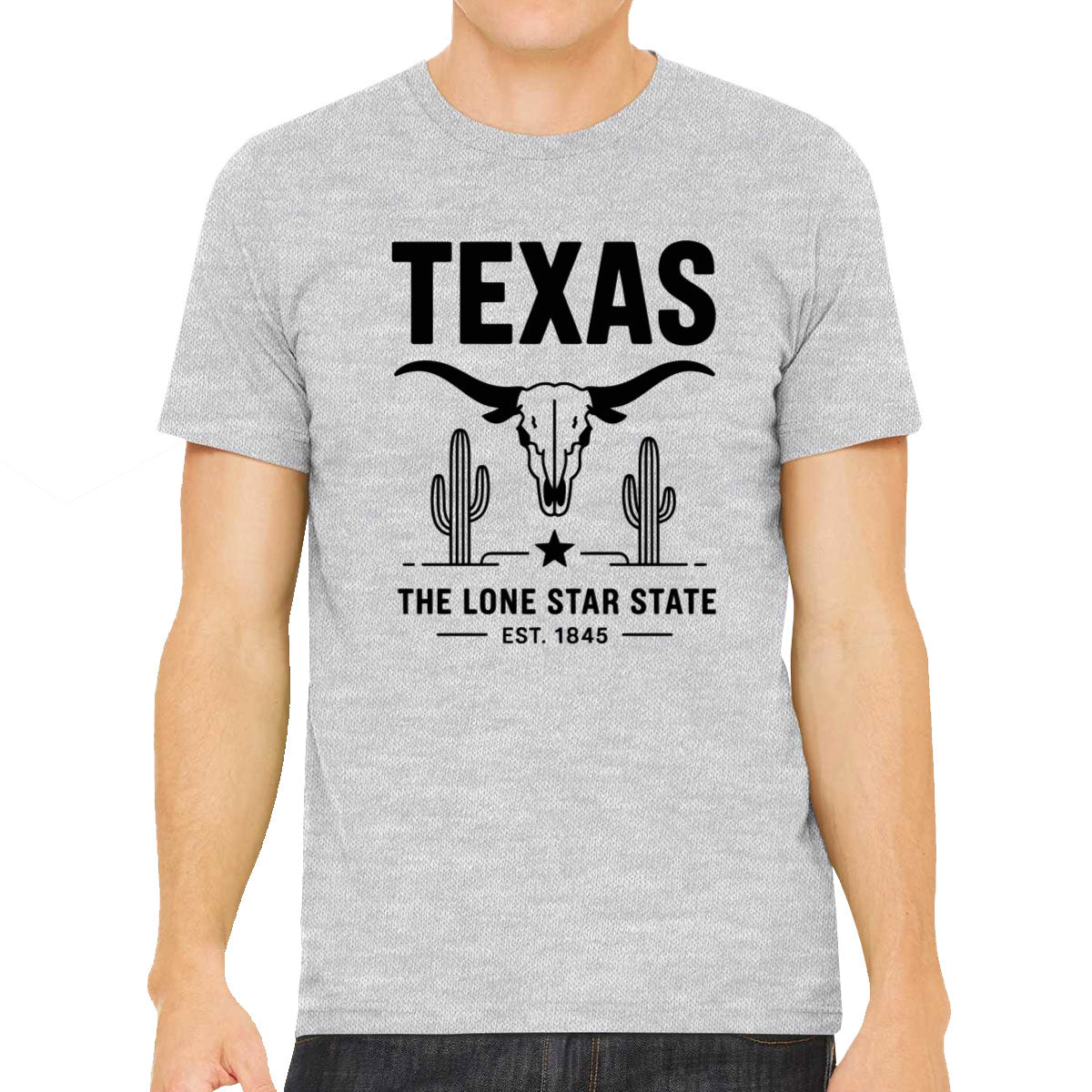 Texas Cityscape Illustration The Lone Star State Men's T-shirt