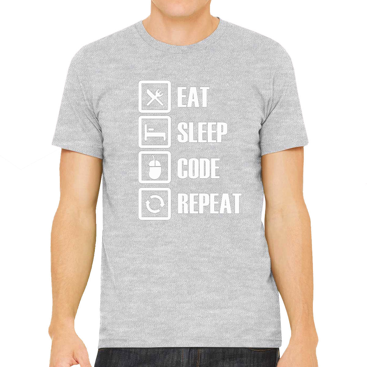 Eat Sleep Code Repeat Coding Men's T-shirt