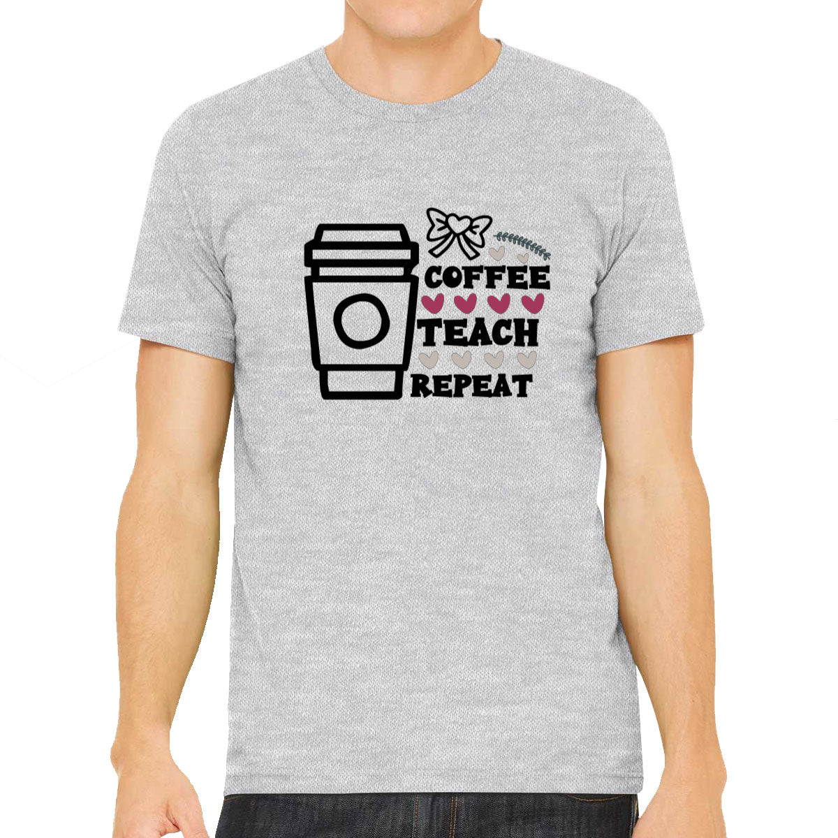 Coffee Teach Repeat Teacher Men's T-shirt