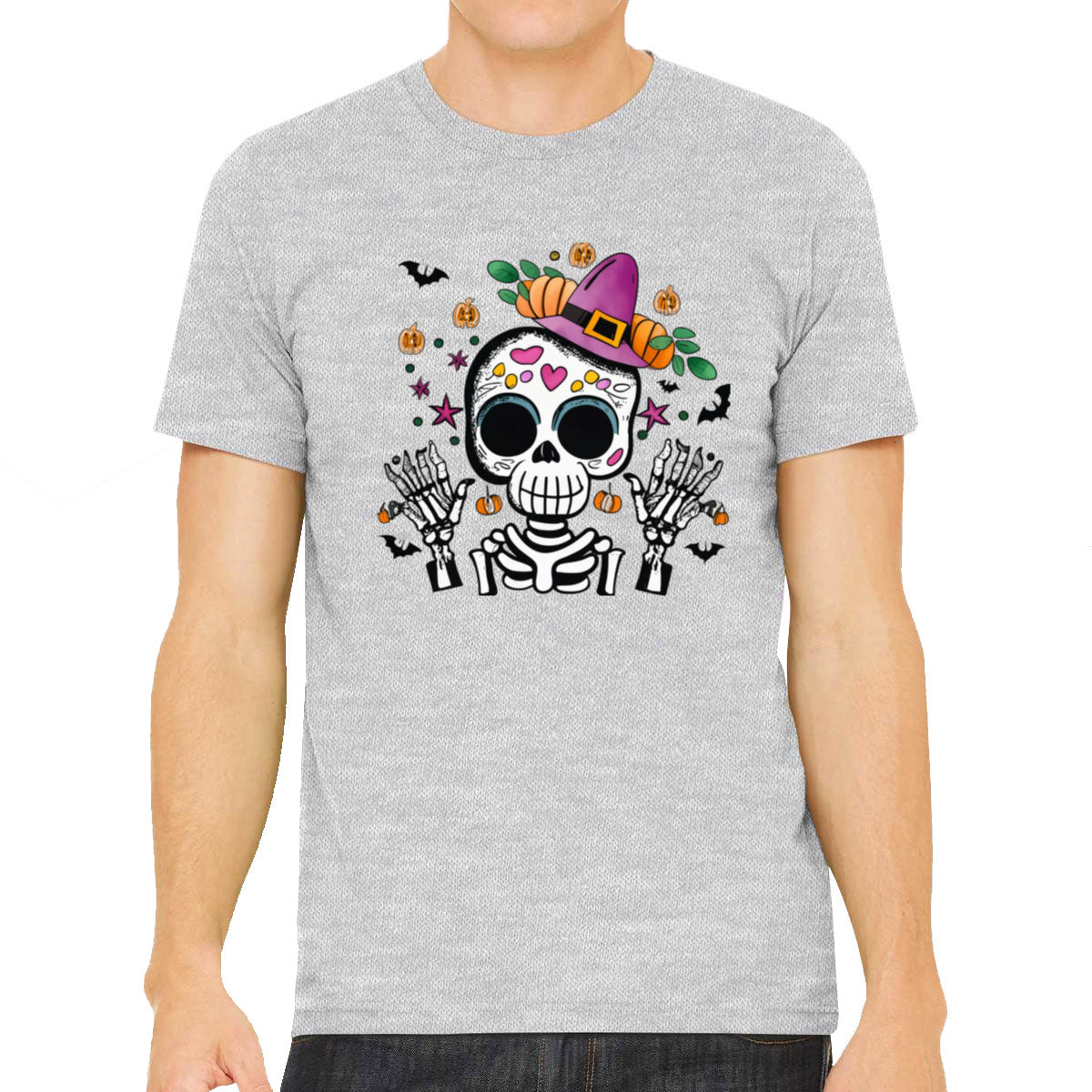 Cute Skeleton Halloween Men's T-shirt