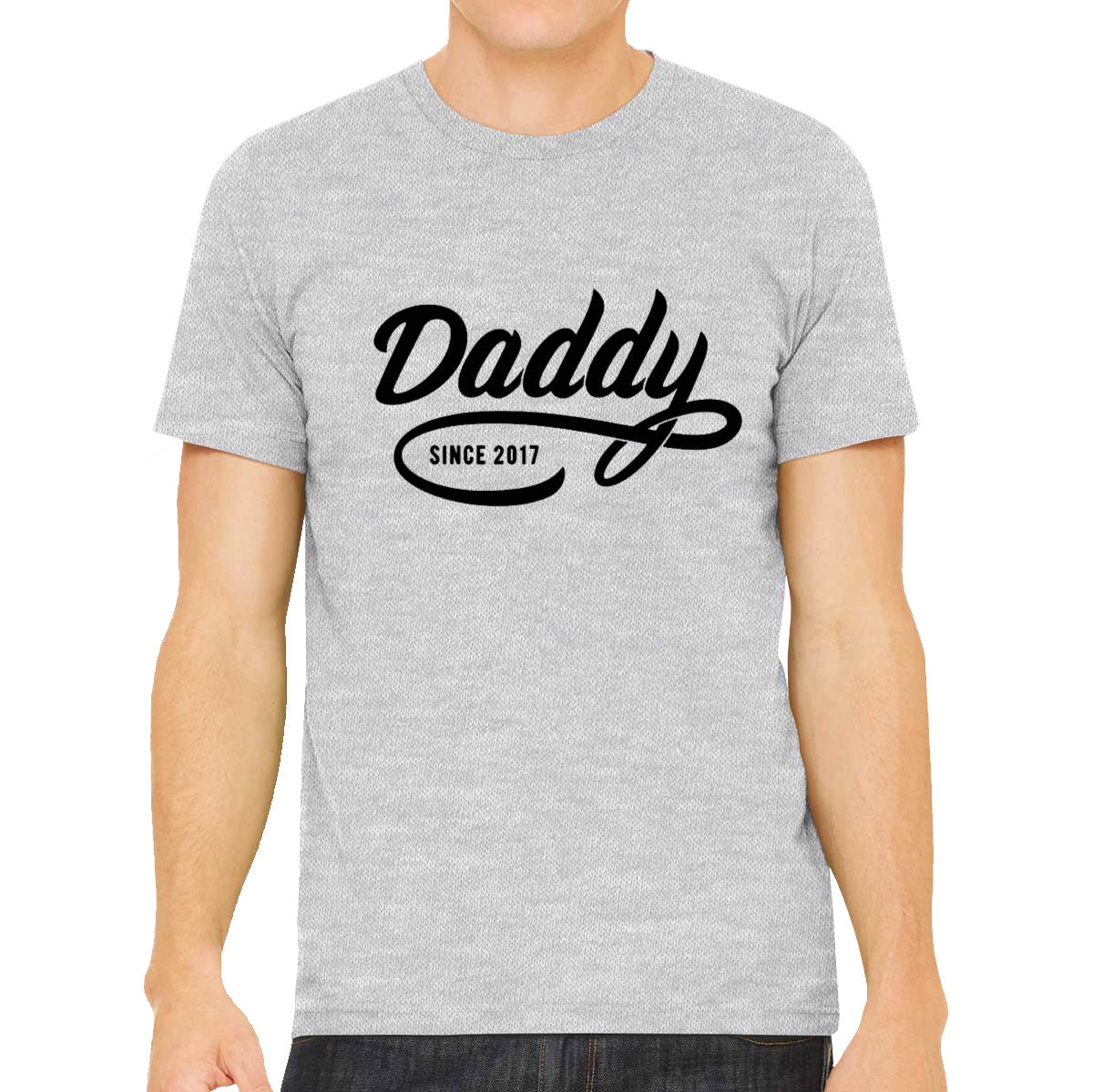 Daddy Since [Custom Year] Personalized Father's Day Men's T-shirt