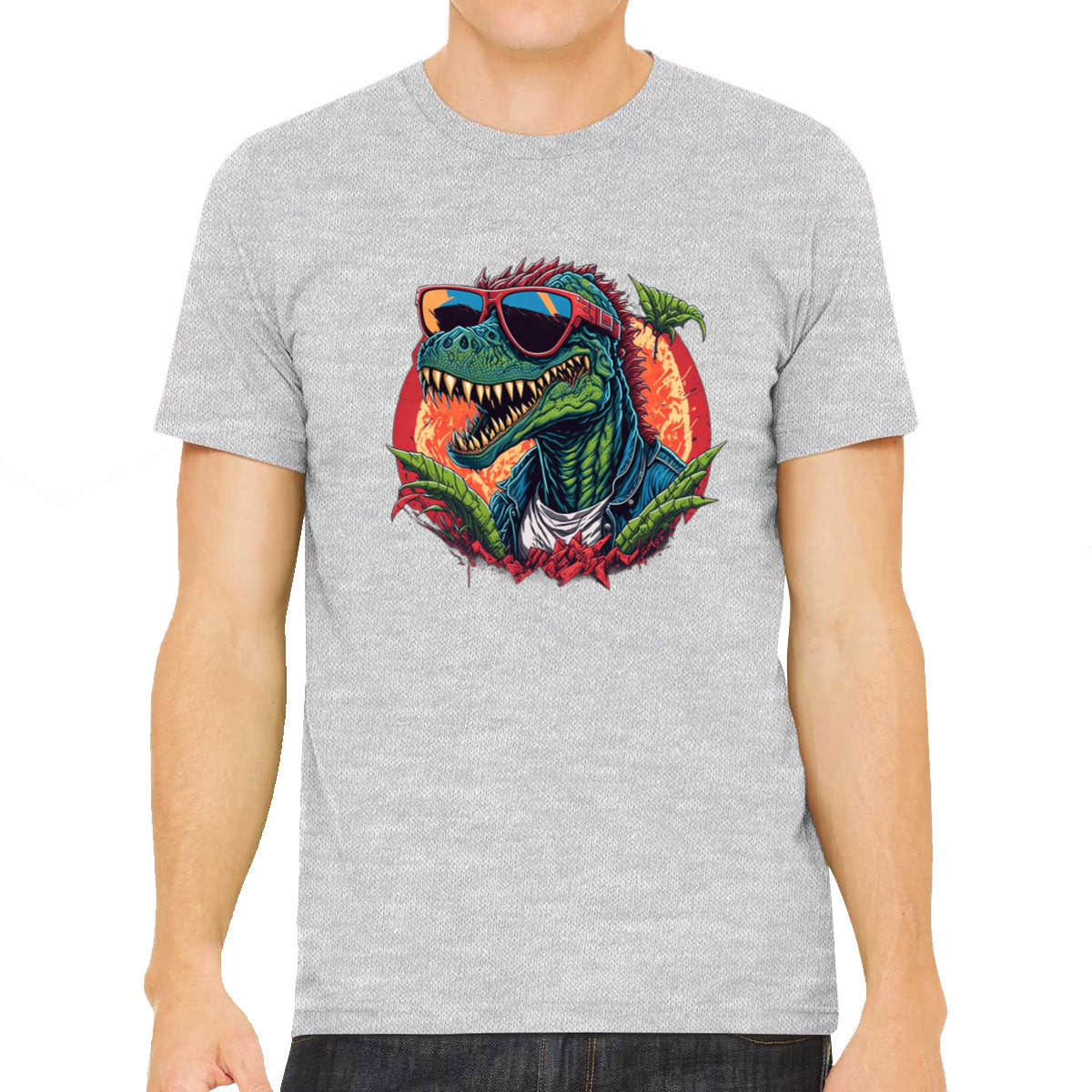 Colorful Dinosaur Men's T-shirt