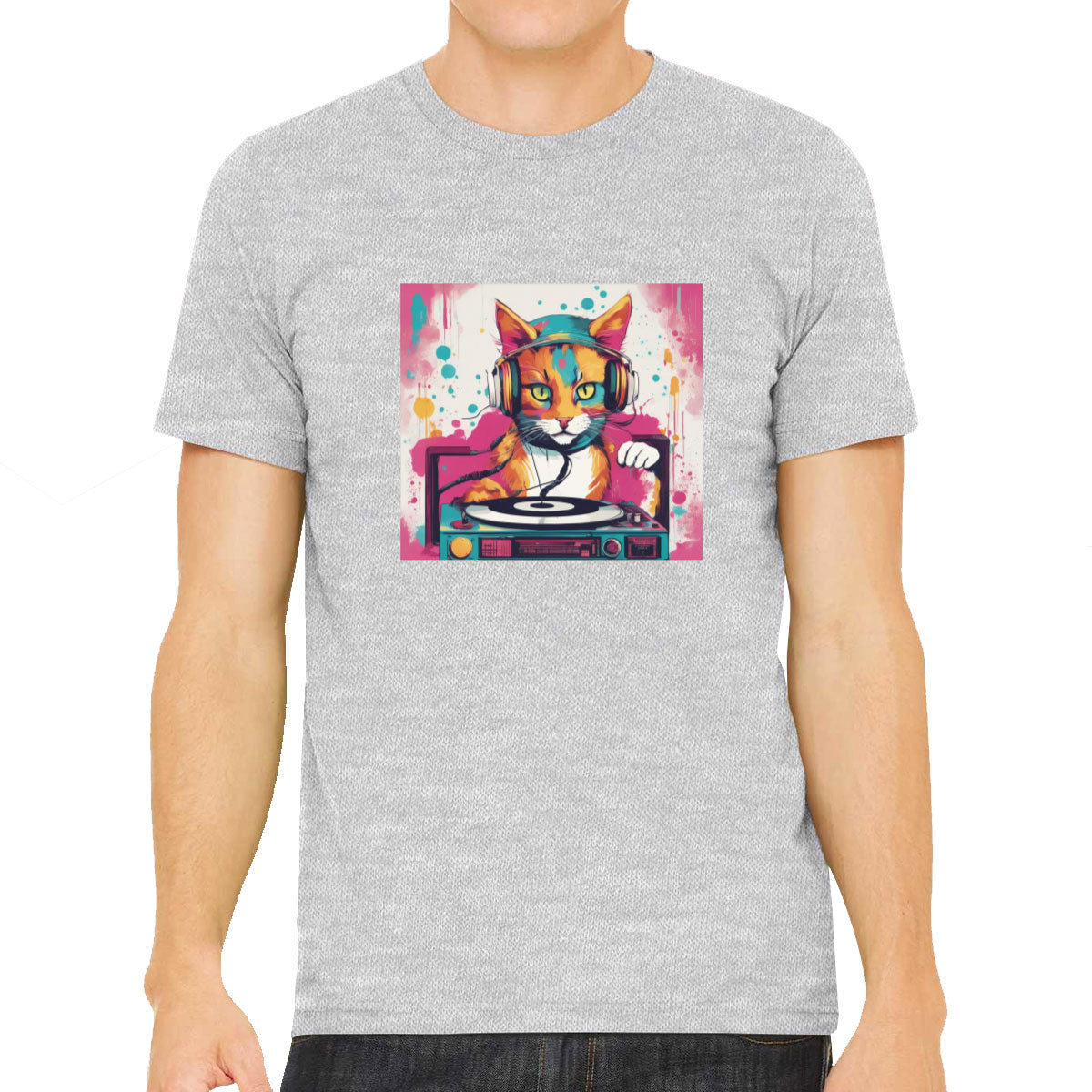 Dj Cat Men's T-shirt