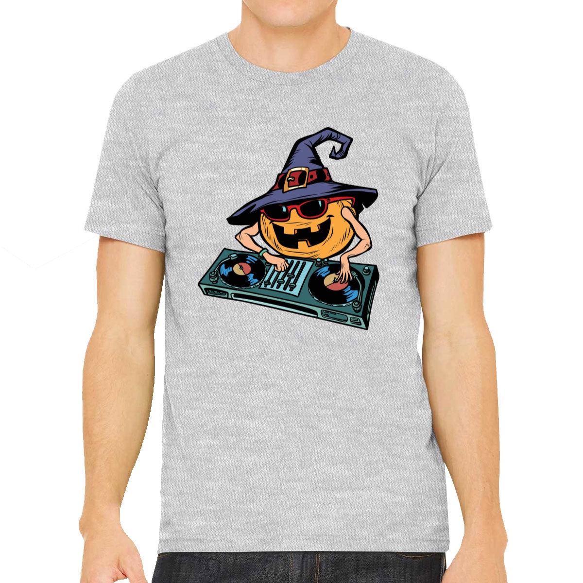 DJ Pumpkin Halloween Men's T-shirt