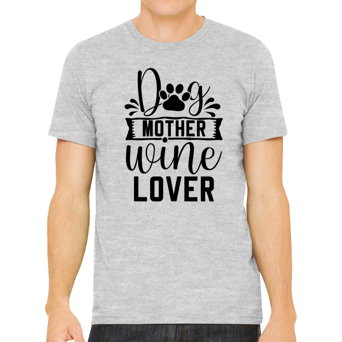 Dog Mother Wine Lover Men's T-shirt
