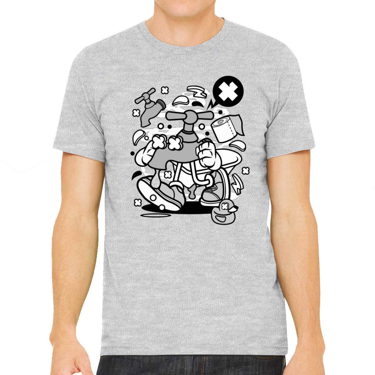 Faucet Cartoon Men's T-shirt