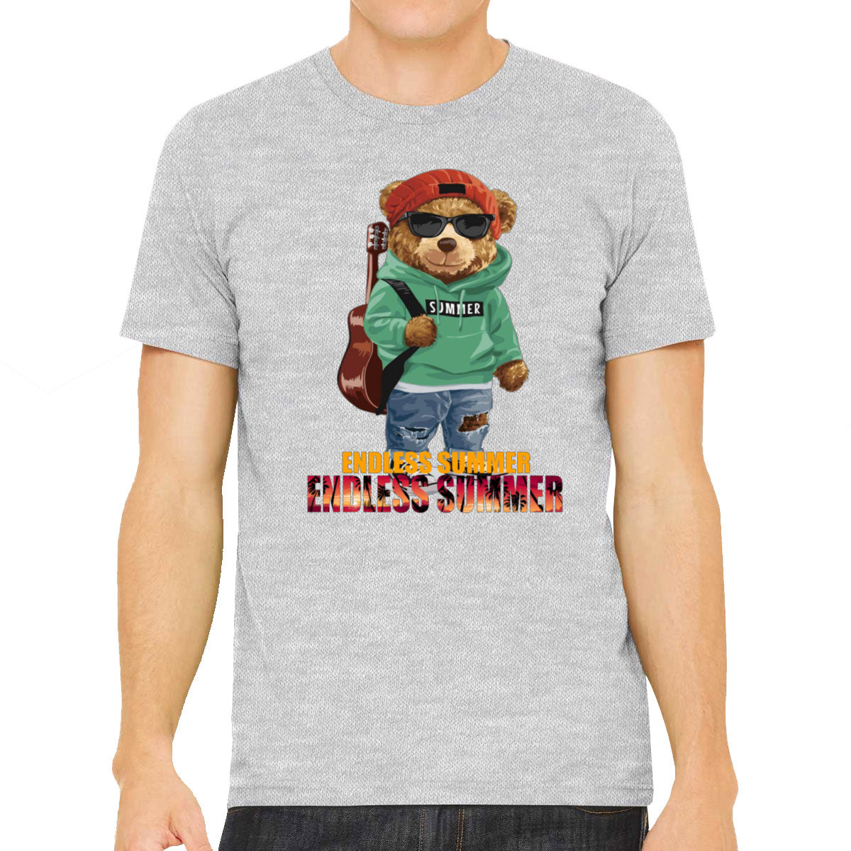 Funny Cool Bear Endless Summer Men's T-shirt