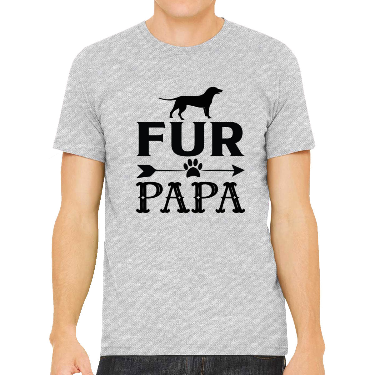 Fur Papa Dog Father's Day Men's T-shirt