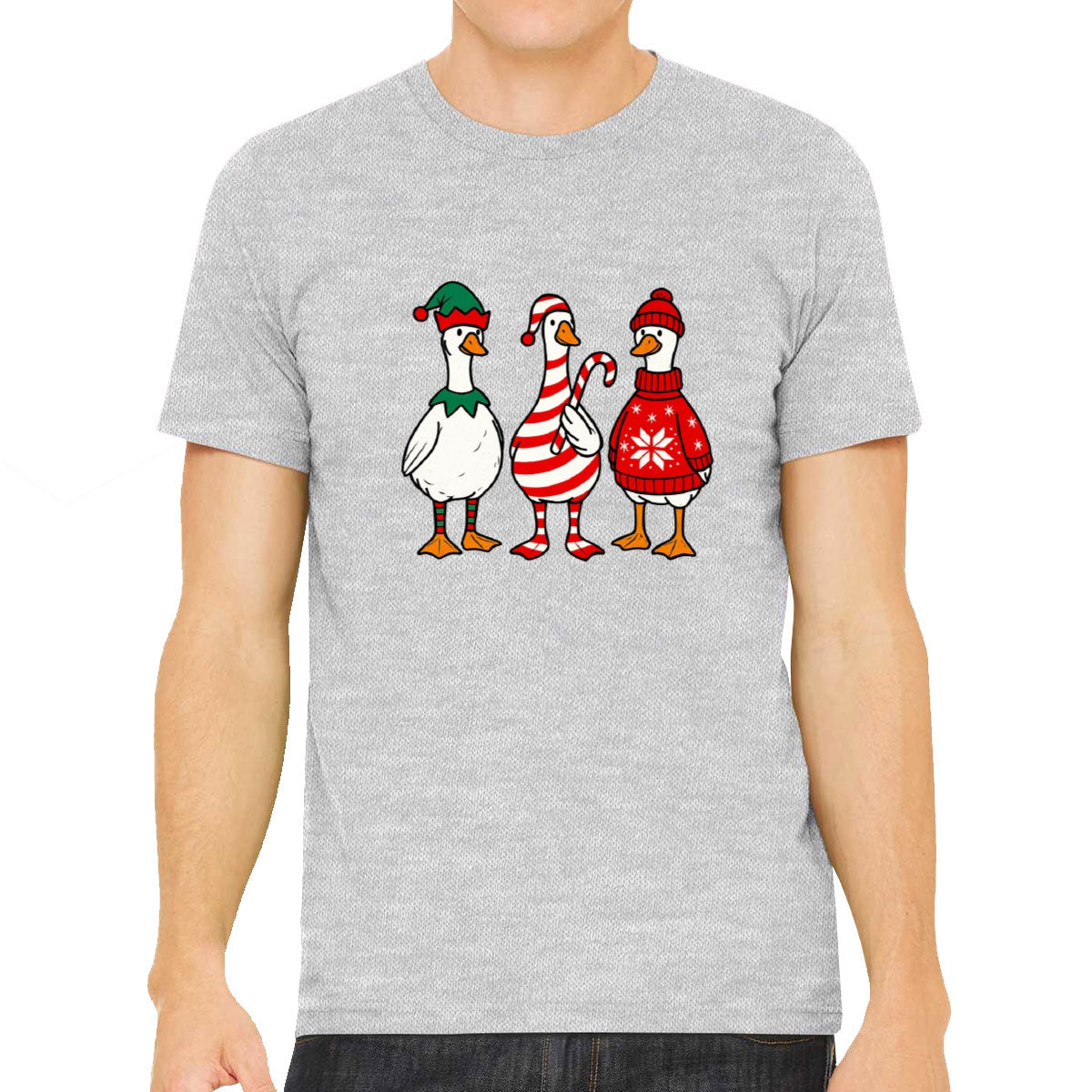 Funny Christmas Gooses Men's T-shirt