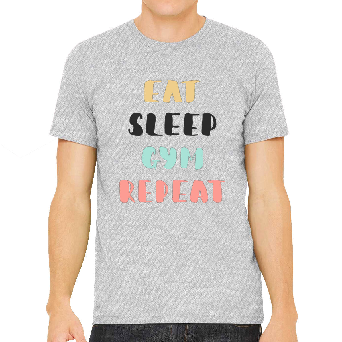 Eat Sleep Gym Repeat Men's T-shirt