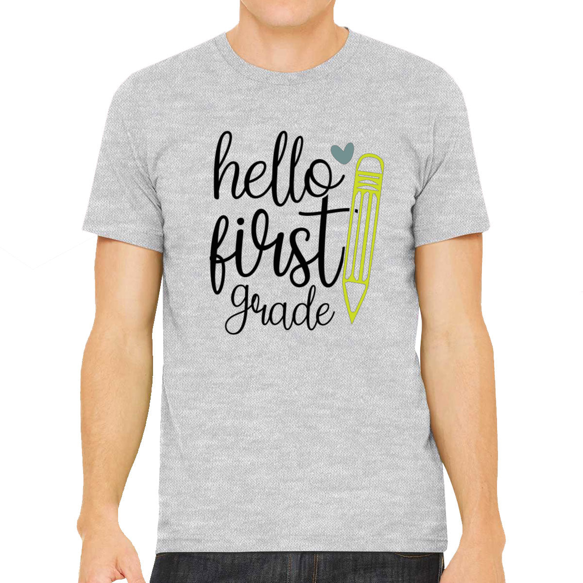 Hello First Grade Teacher Men's T-shirt