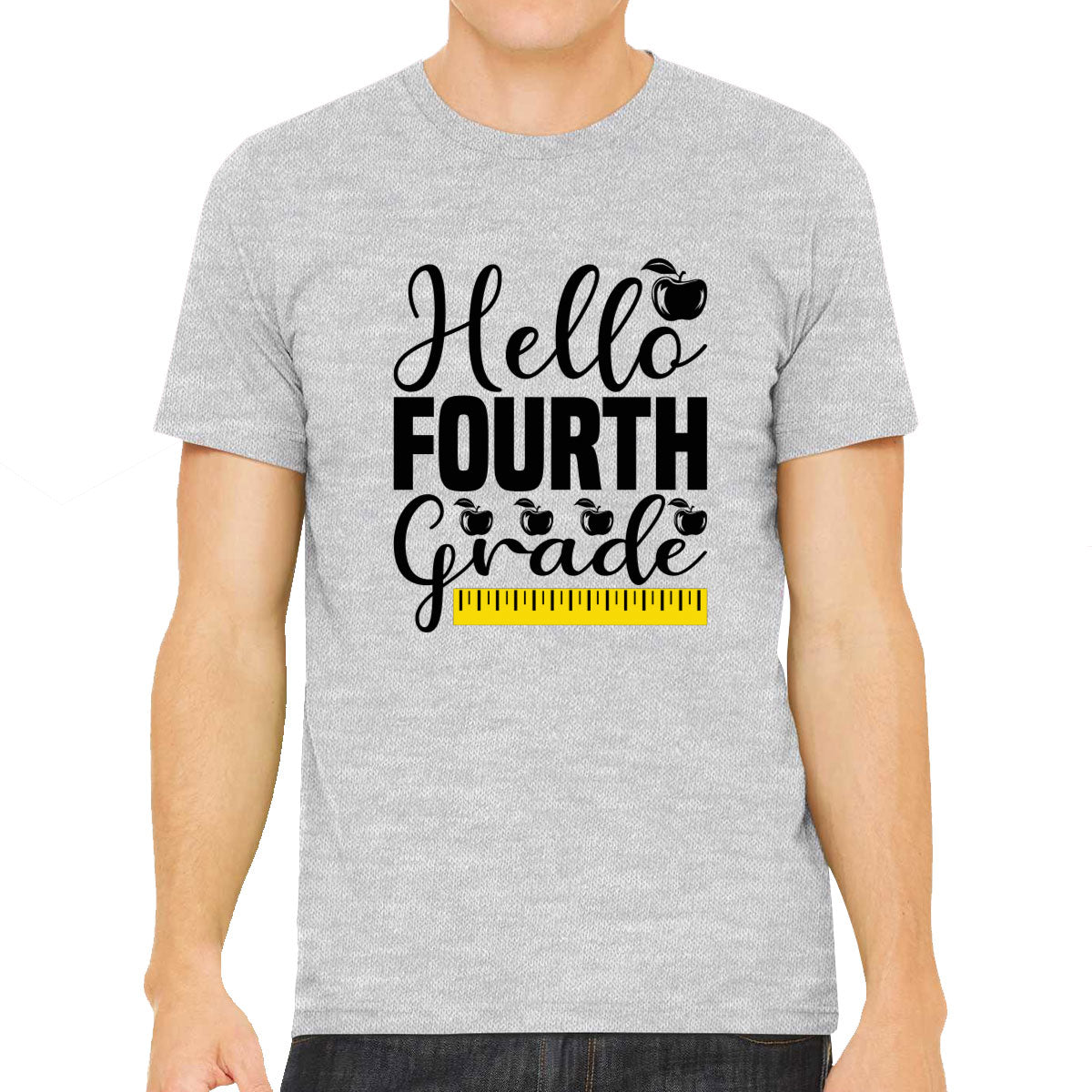 Hello Fourth Grade Teacher Men's T-shirt