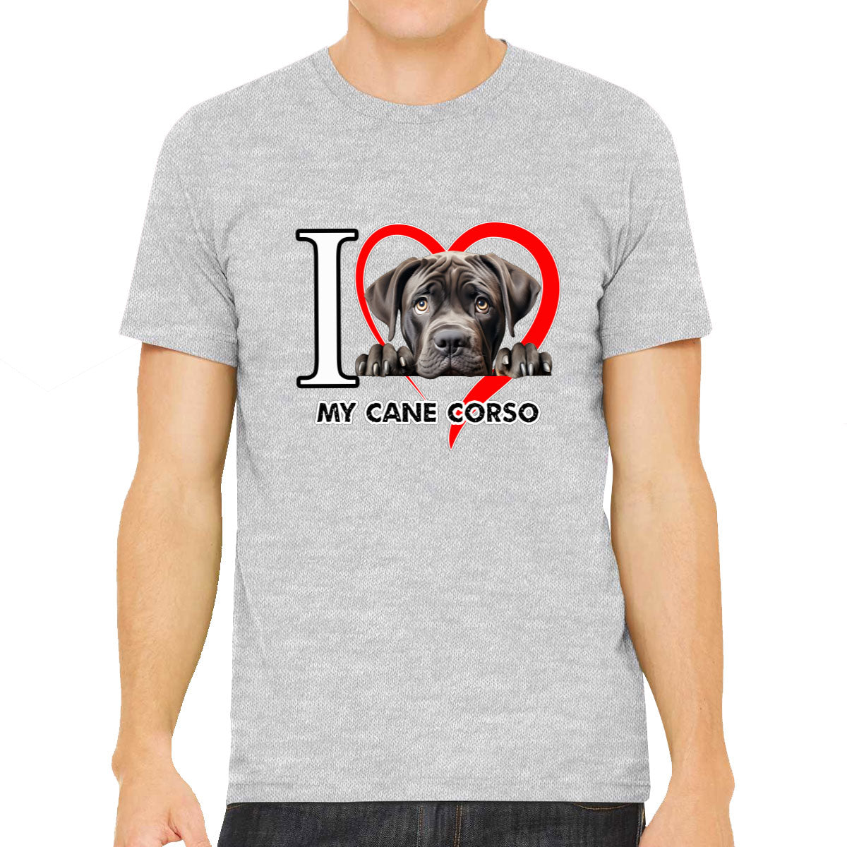 I Love My Cane Corso Dog Men's T-shirt