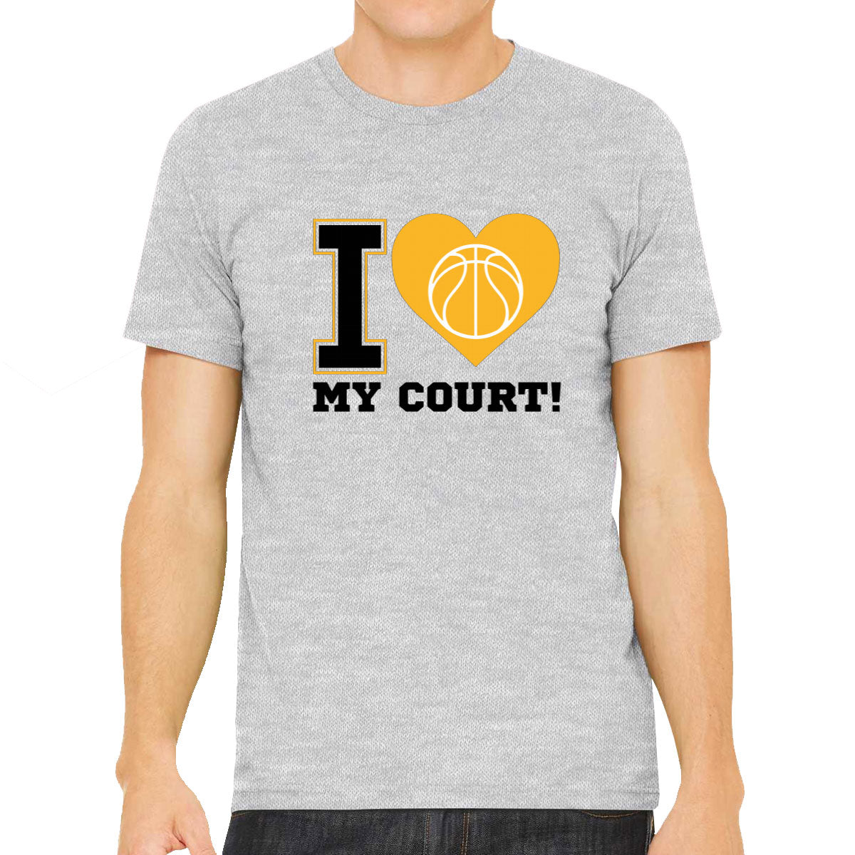 I Love My Court Basketball Men's T-shirt