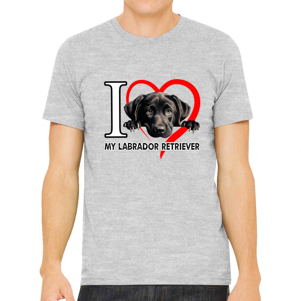 I Love My Labrador Retriever Dog Men's T-shirt