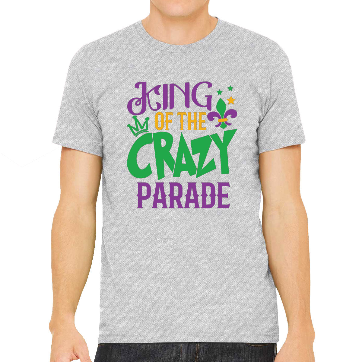 King Of The Crazy Parade Mardi Gras Men's T-shirt