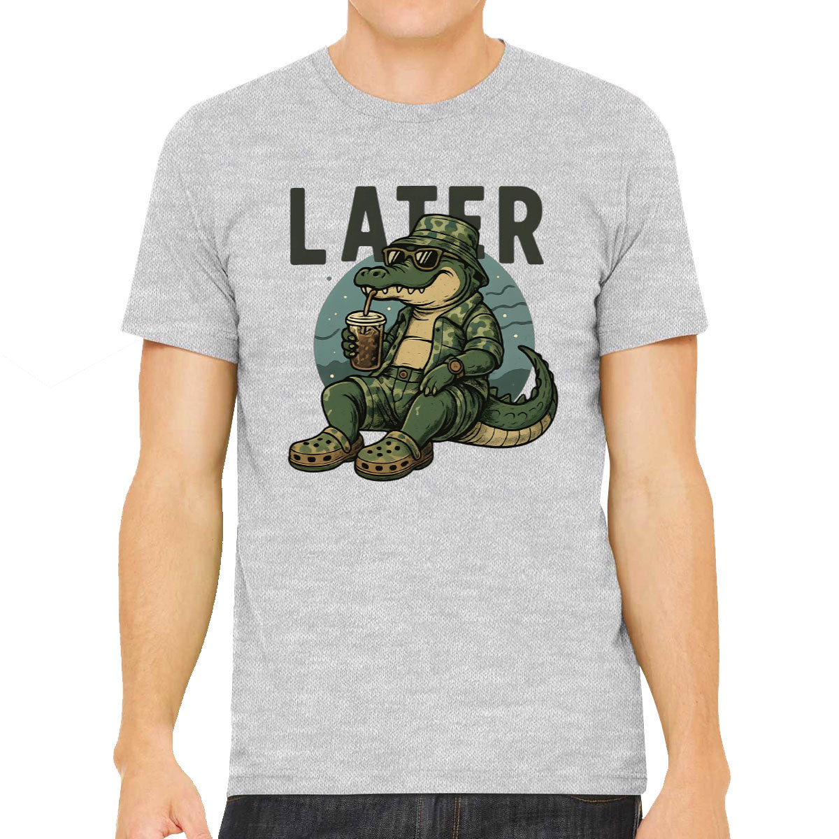 Camo Alligator Hunting Men's T-shirt