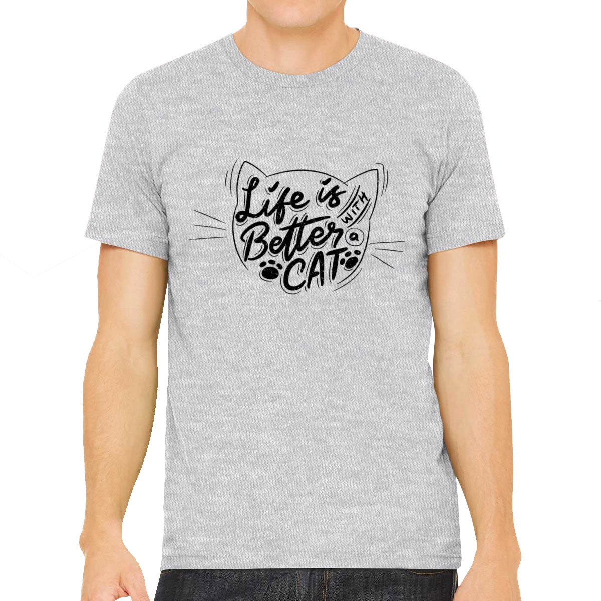 Life Is Better With Cat Men's T-shirt